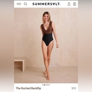 Summersalt ruched backflip one piece